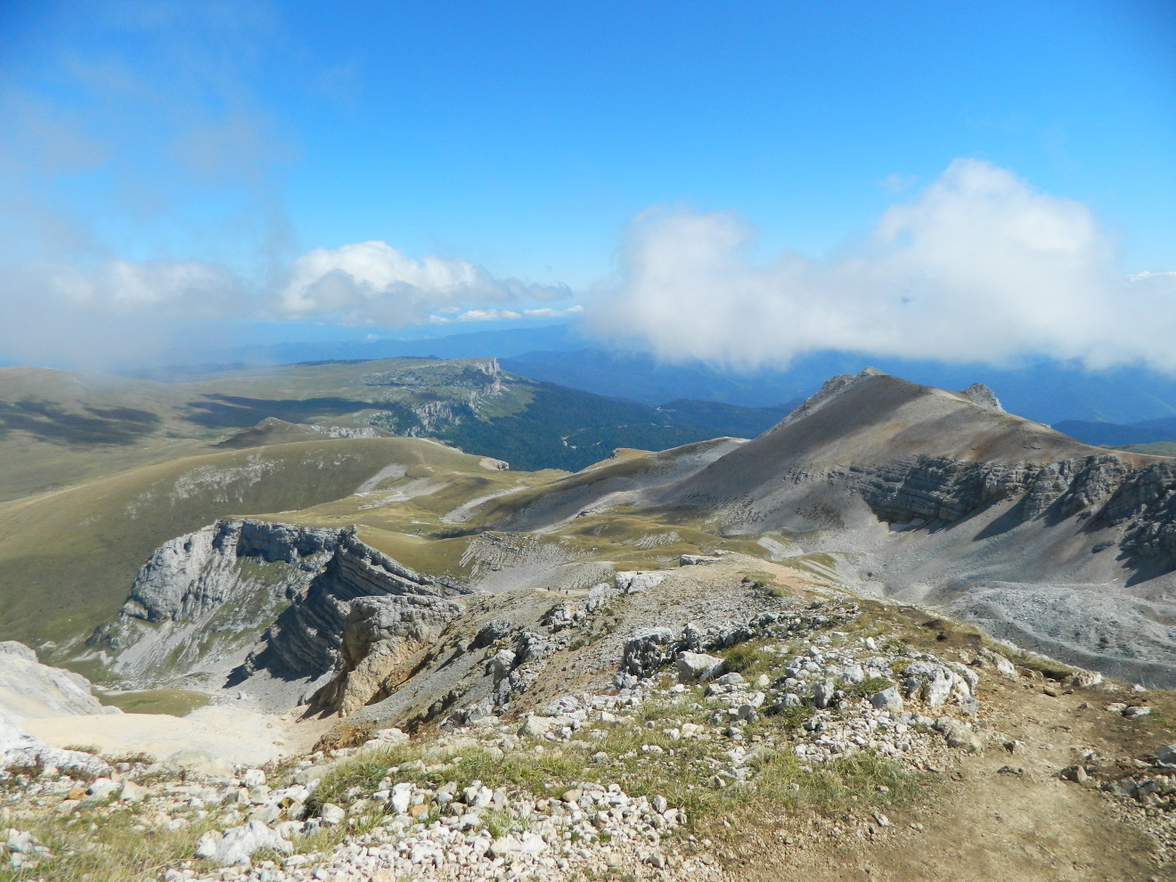 Ультрамариновый вид с горы Оштен, Кавказский биосферный заповедник, Адыгея