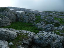 Хребет Каменное море, в пути к вершине Нагой-Кош