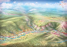 Карта-схема курортного пункта Хамышки