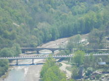 100-летний каменный мост, ст. Даховская, вид. со скалы Лоб