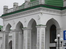Образы города Майкопа, здание железнодорожного вокзала